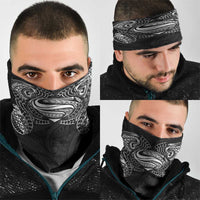 Super Samoan Traditional Tribal Art Tattoos Neck Gaiter Black Color - Polynesian Pride