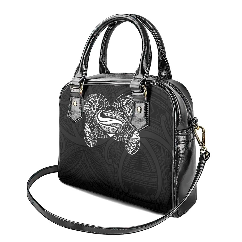 Super Samoan Traditional Tribal Art Tattoos Shoulder Handbag Black Color - Polynesian Pride