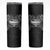 Super Samoan Traditional Tribal Art Tattoos Skinny Tumbler Black Color - Polynesian Pride