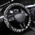 Super Samoan Traditional Tribal Art Tattoos Steering Wheel Cover Black Color - Polynesian Pride