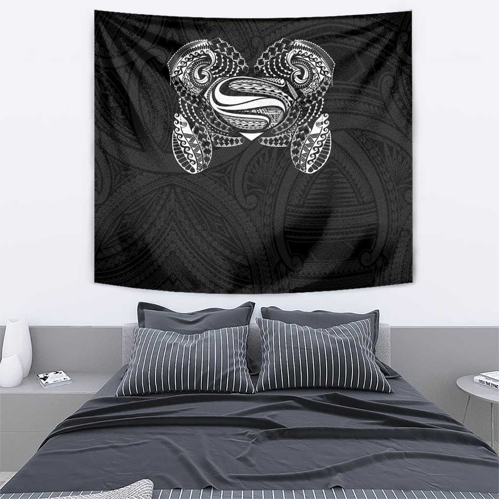 Super Samoan Traditional Tribal Art Tattoos Tapestry Black Color - Polynesian Pride