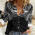 Super Samoan Traditional Tribal Art Tattoos Women Casual Shirt Black Color - Polynesian Pride