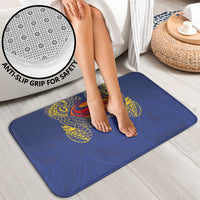 Super Samoan Traditional Tribal Art Tattoos Bathroom Set Blue Color - Polynesian Pride