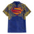 Super Samoan Traditional Tribal Art Tattoos Family Matching Tank Maxi Dress and Hawaiian Shirt Blue Color - Polynesian Pride