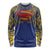 Super Samoan Traditional Tribal Art Tattoos Long Sleeve Shirt Blue Color - Polynesian Pride