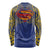 Super Samoan Traditional Tribal Art Tattoos Long Sleeve Shirt Blue Color - Polynesian Pride