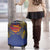 Super Samoan Traditional Tribal Art Tattoos Luggage Cover Blue Color - Polynesian Pride