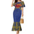 Super Samoan Traditional Tribal Art Tattoos Mermaid Dress Blue Color - Polynesian Pride