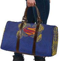 Super Samoan Traditional Tribal Art Tattoos Travel Bag Blue Color - Polynesian Pride