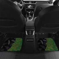 Aotearoa South Africa Rugby Freedom Cup Car Mats Kiwi Warriors Haka with King Protea Symbol - Polynesian Pride