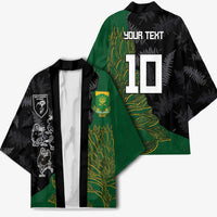 Custom Aotearoa South Africa Rugby Freedom Cup Kimono Kiwi Warriors Haka with King Protea Symbol - Polynesian Pride