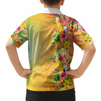 Hawaiian Tropical Fruits and Plants Hawaiian Shirt Kakau Pattern Summer Vibe