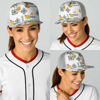 Hawaiian Quilts Baseball Net Cap Tropical Fruits and Plants