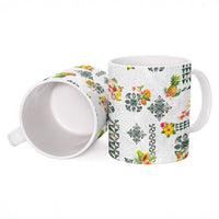 Hawaiian Quilts Ceramic Mug Tropical Fruits and Plants
