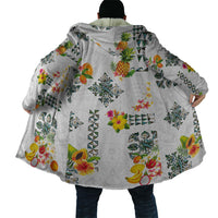 Hawaiian Quilts Cloak Tropical Fruits and Plants