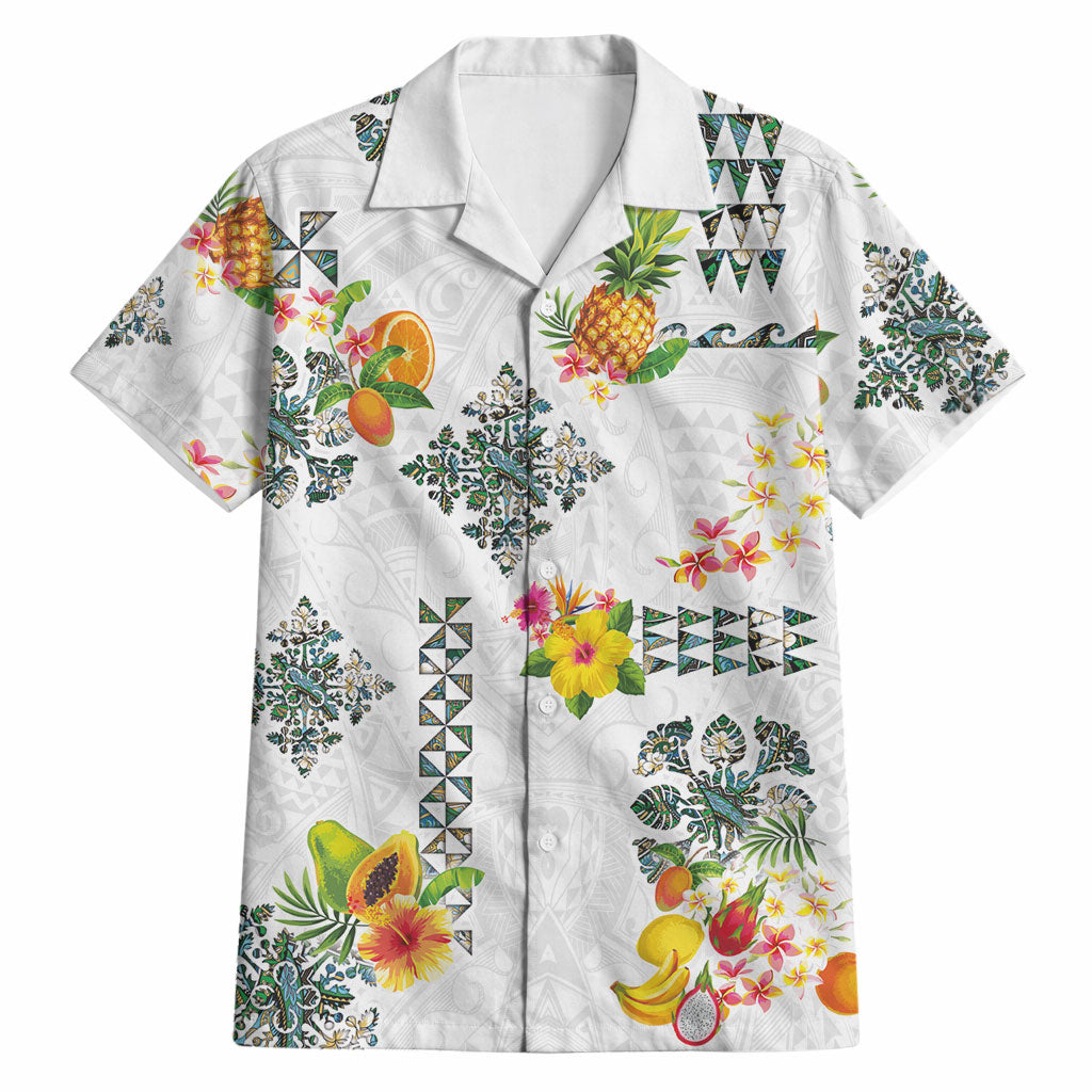 Hawaiian Quilts Hawaiian Shirt Tropical Fruits and Plants