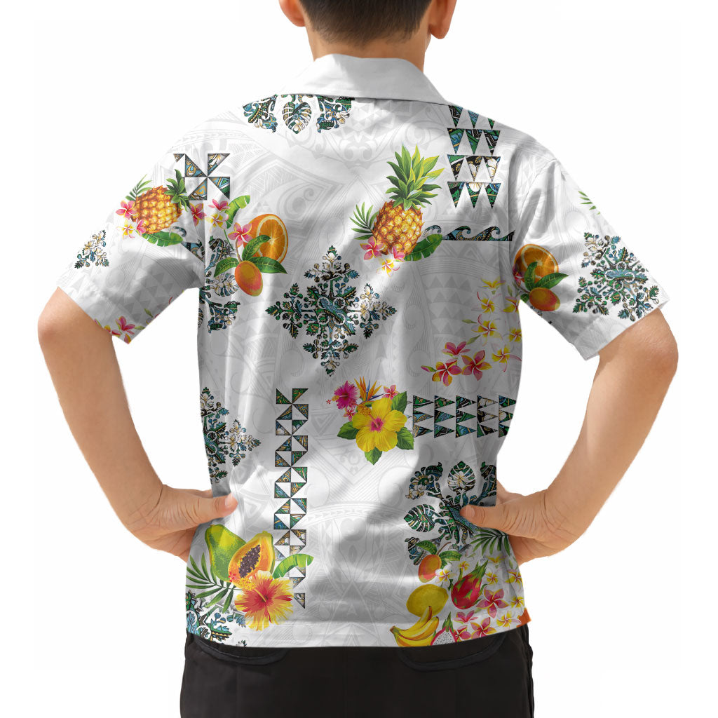 Hawaiian Quilts Kid Hawaiian Shirt Tropical Fruits and Plants