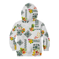 Hawaiian Quilts Kid Hoodie Tropical Fruits and Plants