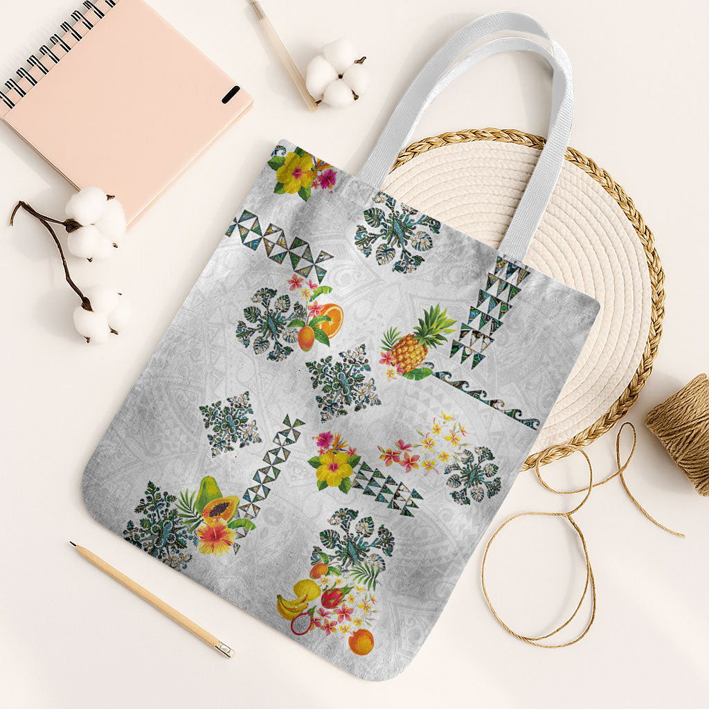 Hawaiian Quilts Tote Bag Tropical Fruits and Plants