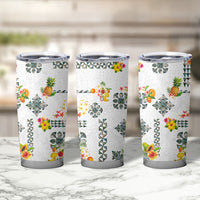 Hawaiian Quilts Tumbler Cup Tropical Fruits and Plants