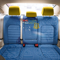 Tuvalu Heritage Back Car Seat Cover Map of the Islands and Polynesia Pattern