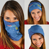 Tuvalu Heritage Neck Gaiter Map of the Islands and Polynesia Pattern