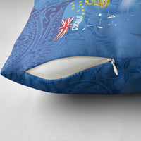 Tuvalu Heritage Pillow Cover Map of the Islands and Polynesia Pattern