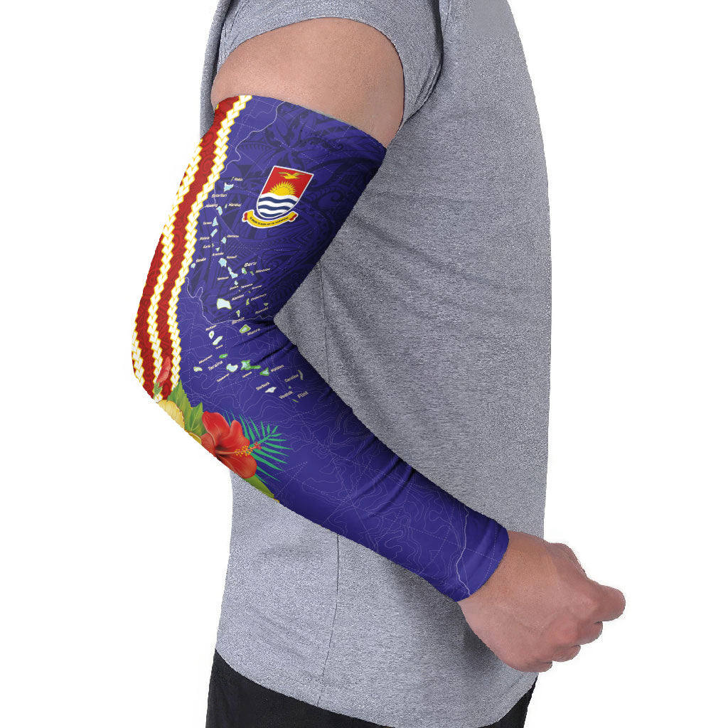 Kiribati Heritage Arm Sleeves Map of the Islands and Polynesia Pattern