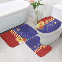 Kiribati Heritage Bathroom Set Map of the Islands and Polynesia Pattern