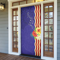 Kiribati Heritage Door Cover Map of the Islands and Polynesia Pattern
