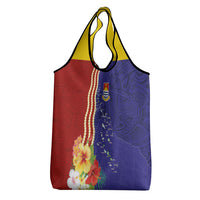 Kiribati Heritage Grocery Bag Map of the Islands and Polynesia Pattern