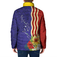 Kiribati Heritage Padded Jacket Map of the Islands and Polynesia Pattern