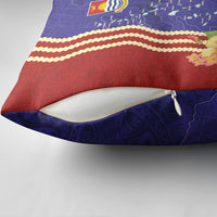 Kiribati Heritage Pillow Cover Map of the Islands and Polynesia Pattern