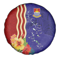 Kiribati Heritage Spare Tire Cover Map of the Islands and Polynesia Pattern