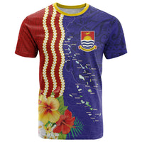Kiribati Heritage T Shirt Map of the Islands and Polynesia Pattern