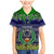 Pohnpei State Christmas Family Matching Mermaid Dress and Hawaiian Shirt Coat of Arms Beautiful Merry Xmas Snowflake LT03 Son's Shirt Blue - Polynesian Pride
