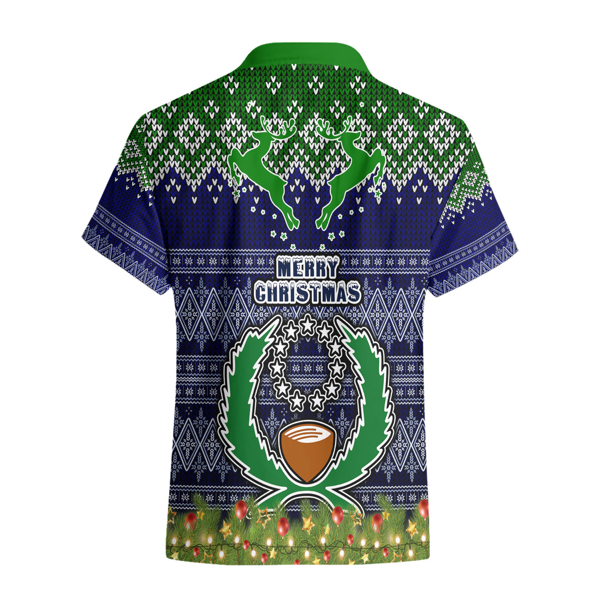 pohnpei-state-christmas-hawaiian-shirt-coat-of-arms-beautiful-merry-xmas-snowflake