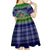 pohnpei-state-christmas-kid-short-sleeve-dress-coat-of-arms-beautiful-merry-xmas-snowflake
