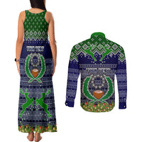 personalised-pohnpei-state-christmas-couples-matching-tank-maxi-dress-and-long-sleeve-button-shirts-coat-of-arms-beautiful-merry-xmas-snowflake