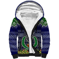 personalised-pohnpei-state-christmas-sherpa-hoodie-coat-of-arms-beautiful-merry-xmas-snowflake