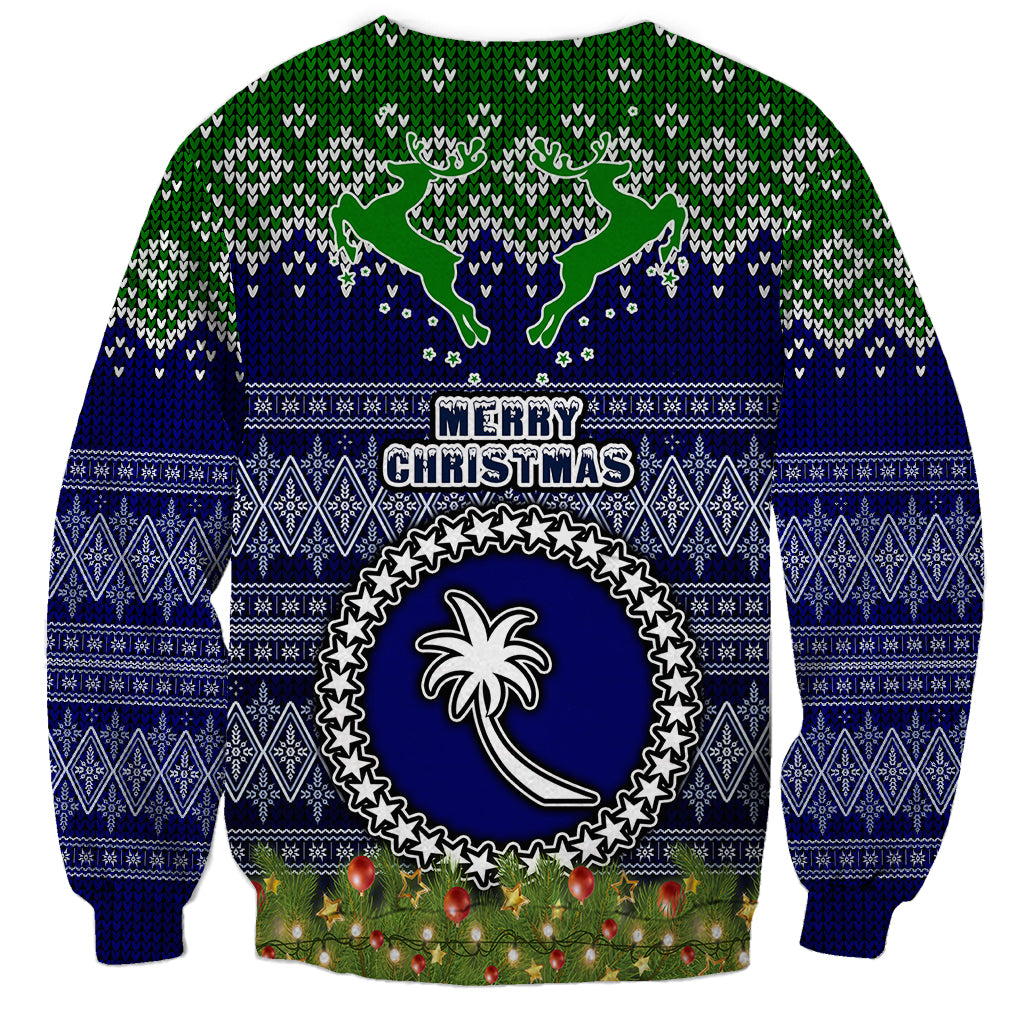 chuuk-state-christmas-sweatshirt-coat-of-arms-beautiful-merry-xmas-snowflake