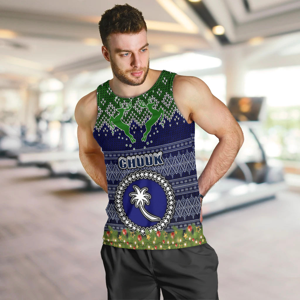 personalised-chuuk-state-christmas-men-tank-top-coat-of-arms-beautiful-merry-xmas-snowflake