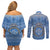 kosrae-christmas-couples-matching-off-shoulder-short-dress-and-long-sleeve-button-shirts-coat-of-arms-beautiful-merry-xmas-snowflake