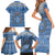 Kosrae Christmas Family Matching Short Sleeve Bodycon Dress and Hawaiian Shirt Coat of Arms Beautiful Merry Xmas Snowflake LT03 - Polynesian Pride