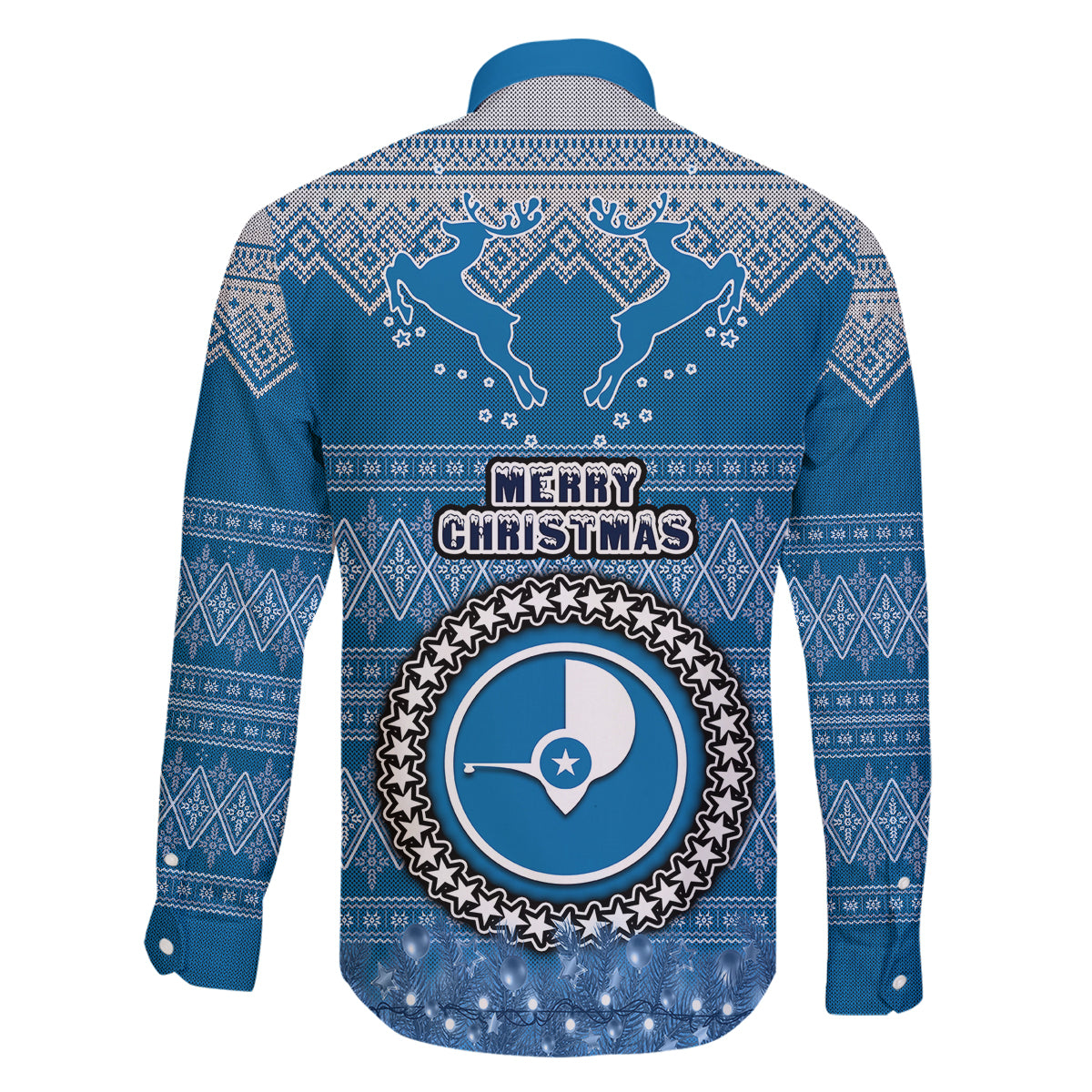 yap-christmas-family-matching-puletasi-dress-and-hawaiian-shirt-coat-of-arms-beautiful-merry-xmas-snowflake