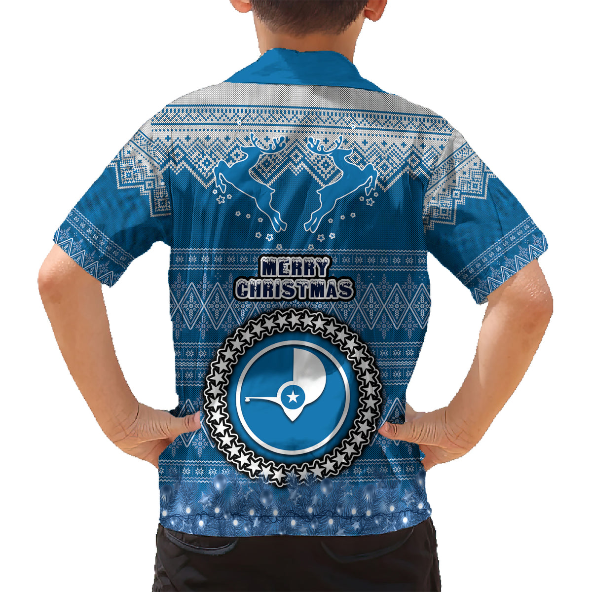 yap-christmas-kid-hawaiian-shirt-coat-of-arms-beautiful-merry-xmas-snowflake