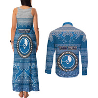 personalised-yap-christmas-couples-matching-tank-maxi-dress-and-long-sleeve-button-shirts-coat-of-arms-beautiful-merry-xmas-snowflake