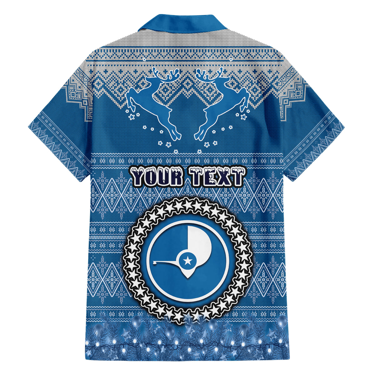 personalised-yap-christmas-hawaiian-shirt-coat-of-arms-beautiful-merry-xmas-snowflake