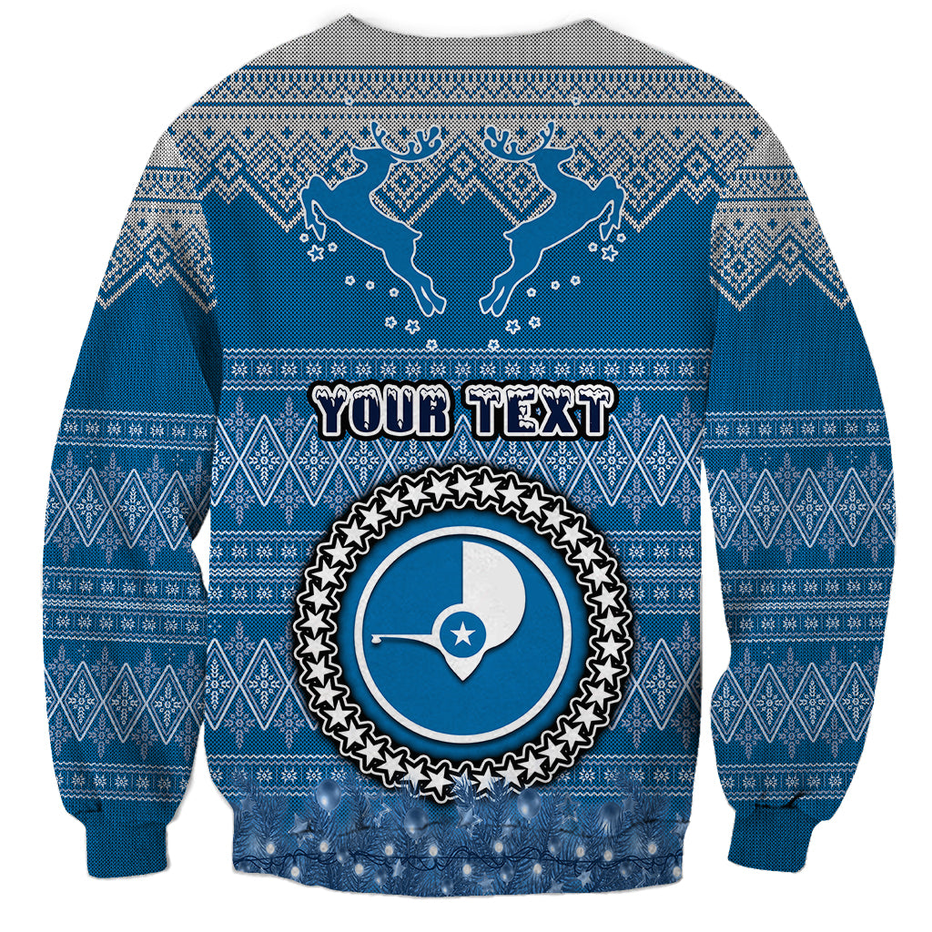 personalised-yap-christmas-sweatshirt-coat-of-arms-beautiful-merry-xmas-snowflake