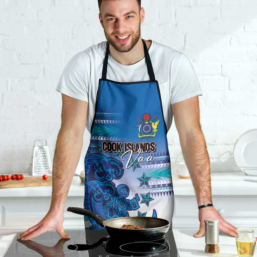 Cook Islands Va'a Race Apron Te Tatau Tattoos Sporty Style Light Blue Color - Polynesian Pride